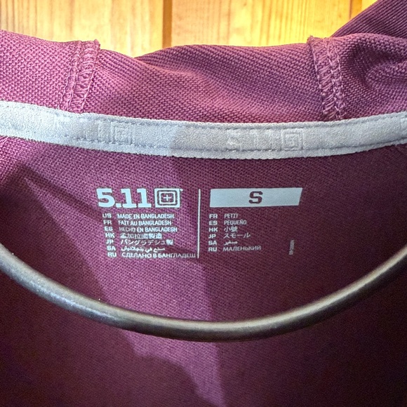 Women's Purple Hooded Jacket 5.11 purple tactical zip up hoodie outdoor active - Picture 4 of 8